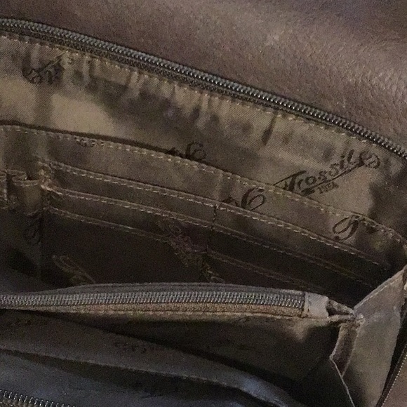 Vintage Fossil handbag, brown leather - Picture 16 of 16
